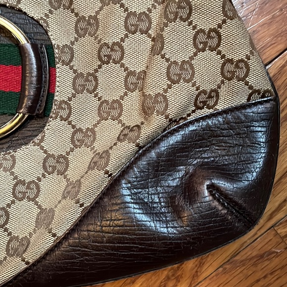 Gucci Horsebit Web Hasler brown shoulder bag - Picture 17 of 17